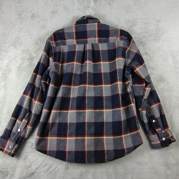 Matix Sherpa Lined Navy Shacket Shirt Jacket Snap Button Outdoors‎ M Gorpcore - Picture 9 of 11